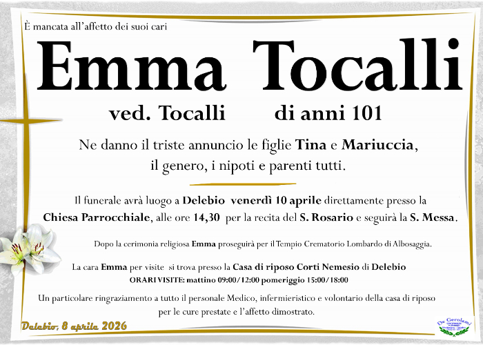 Tocalli Emma: Immagine Elenchi