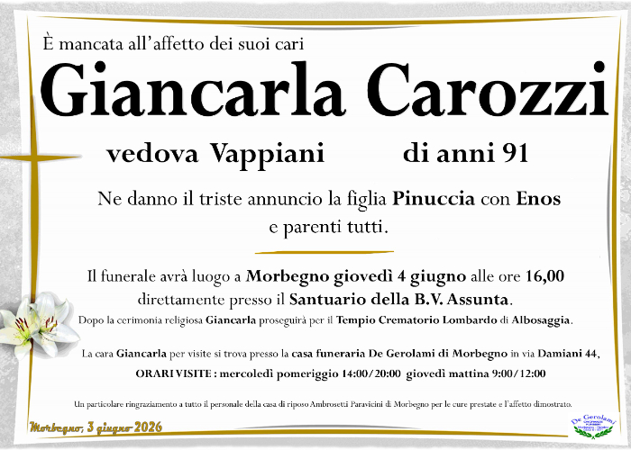 Giancarla Carozzi: Immagine Elenchi