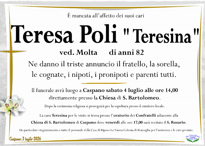 Poli Teresa: Immagine Elenchi
