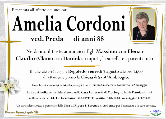 Cordoni Amelia: Immagine Elenchi