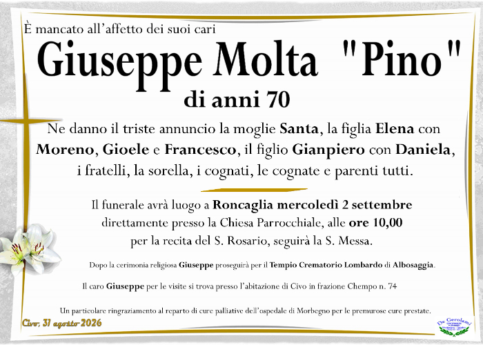 Giuseppe Molta: Immagine Elenchi