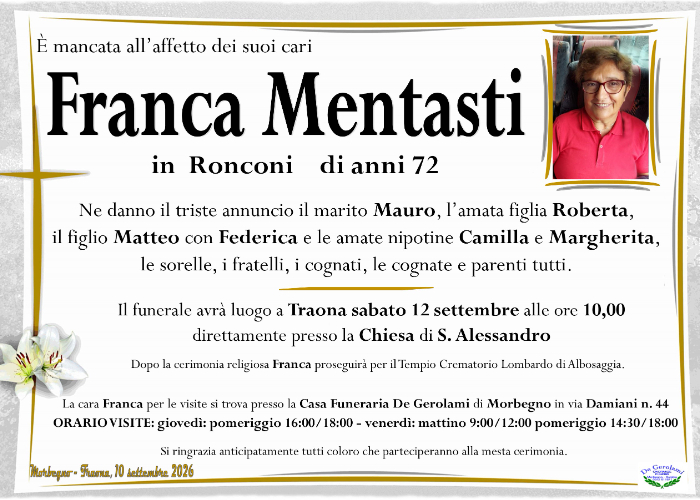 Franca Mentasti: Immagine Elenchi