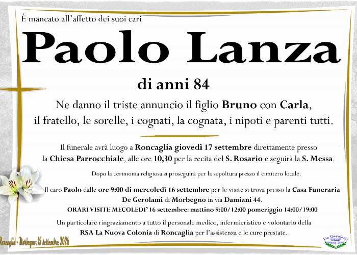 Lanza Paolo: Immagine Elenchi