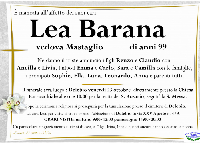 Barana Lea: Immagine Elenchi