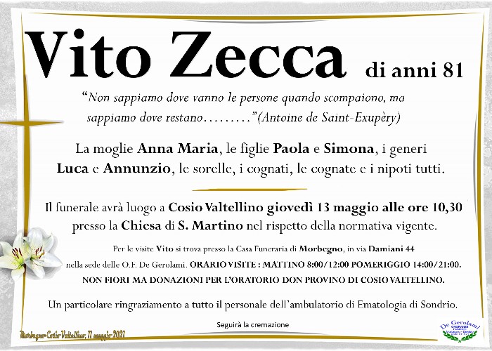 Zecca Vito: Immagine Elenchi