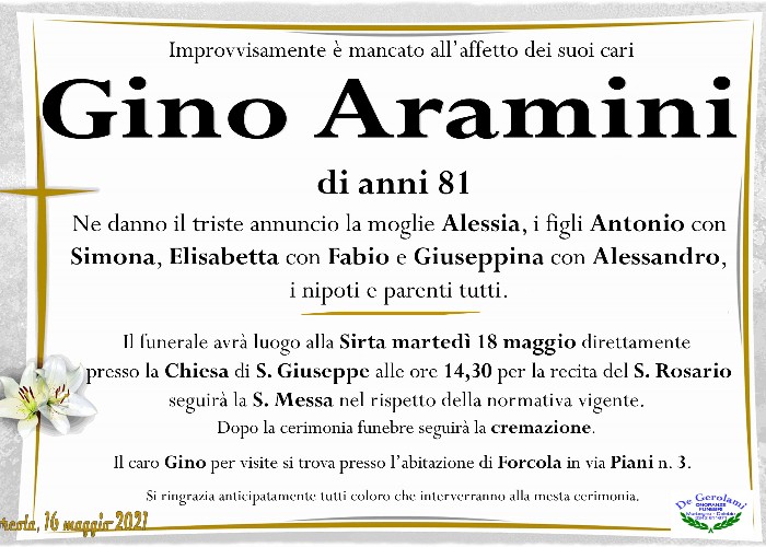 Aramini Gino: Immagine Elenchi