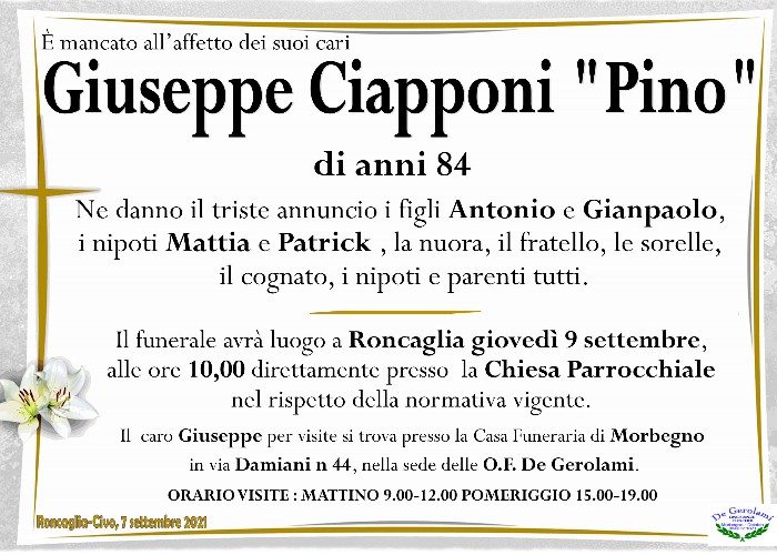 Ciapponi Giuseppe: Immagine Elenchi