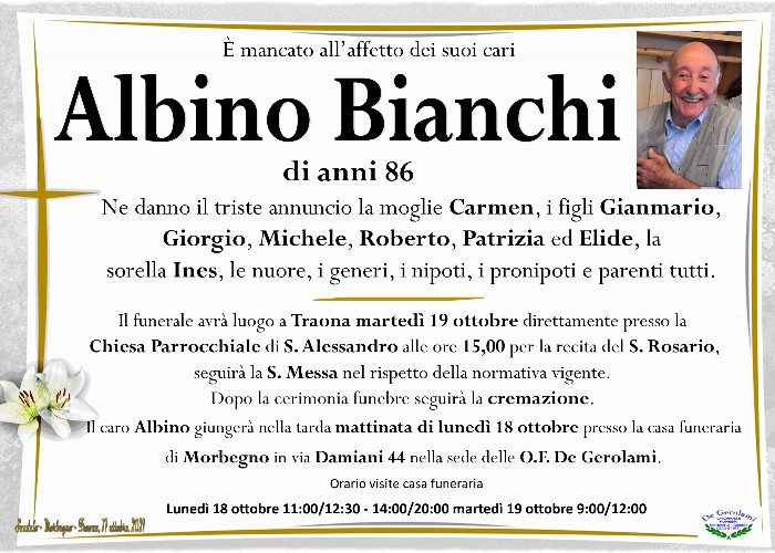 Bianchi Albino: Immagine Elenchi