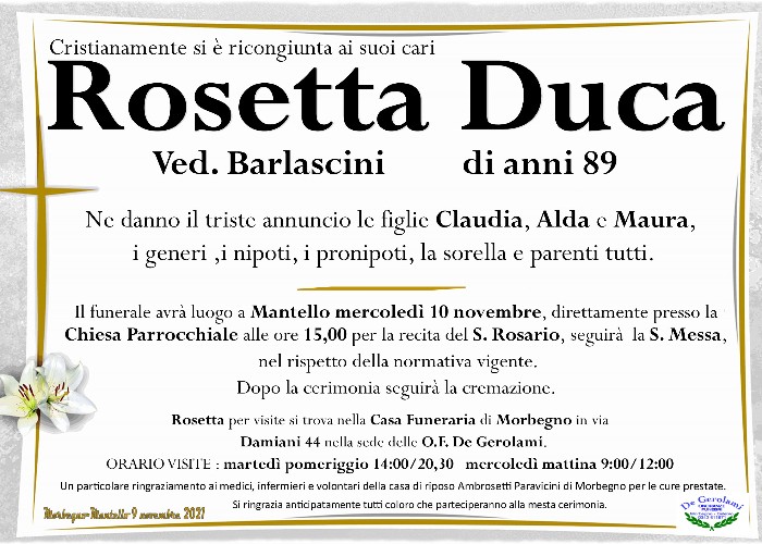 Duca Rosetta: Immagine Elenchi