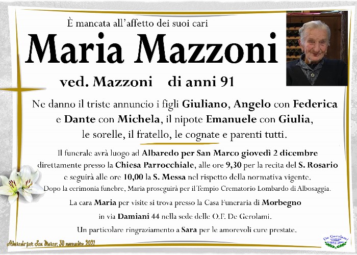 Mazzoni Maria: Immagine Elenchi