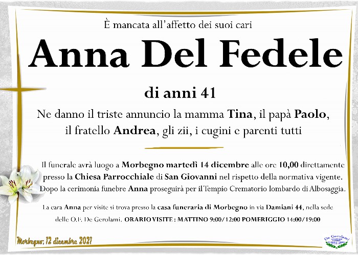 Del Fedele Anna: Immagine Elenchi