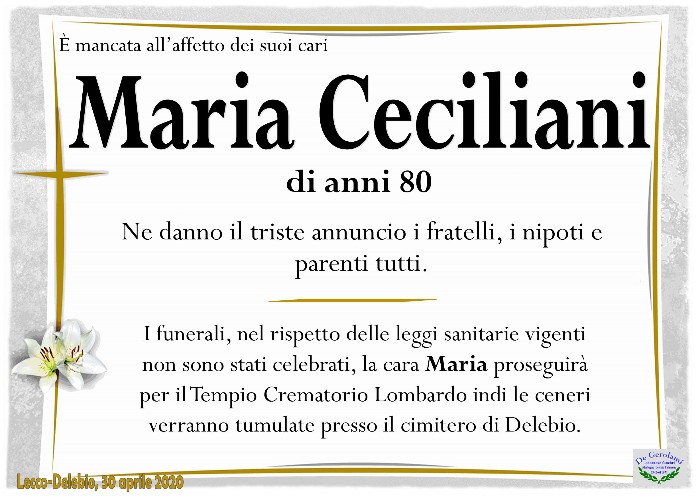 Ceciliani Maria: Immagine Elenchi