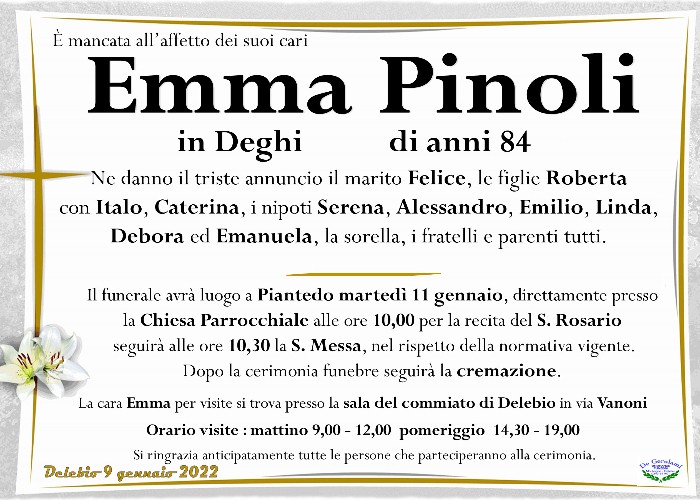 Pinoli Emma: Immagine Elenchi