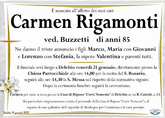 Rigamonti Carmen: Immagine Elenchi