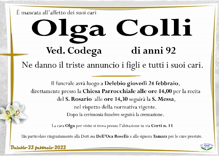 Colli Olga: Immagine Elenchi