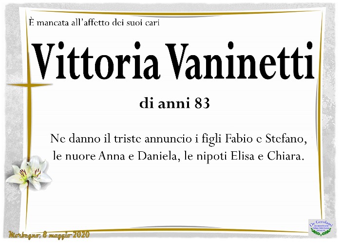 Vaninetti Vittoria: Immagine Elenchi