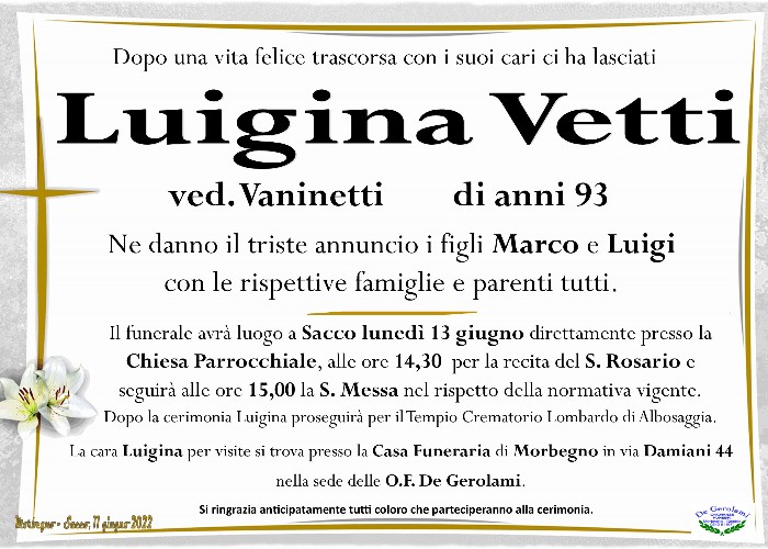 Vetti Luigina: Immagine Elenchi