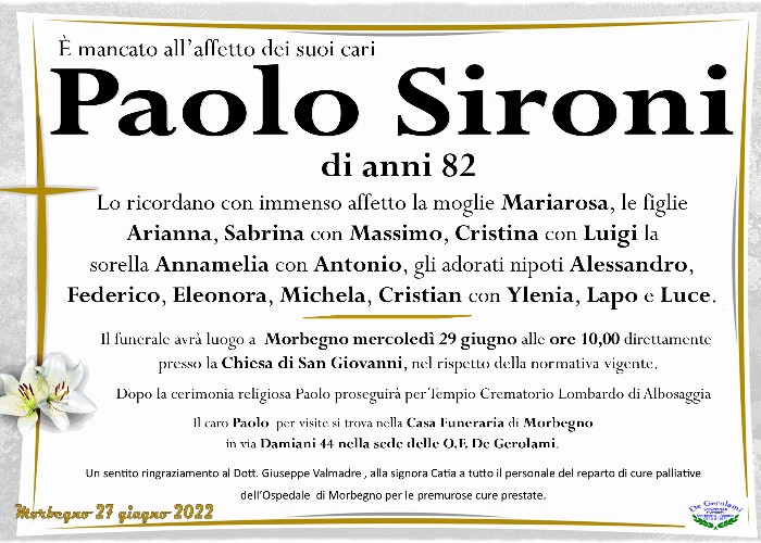 Sironi Paolo: Immagine Elenchi