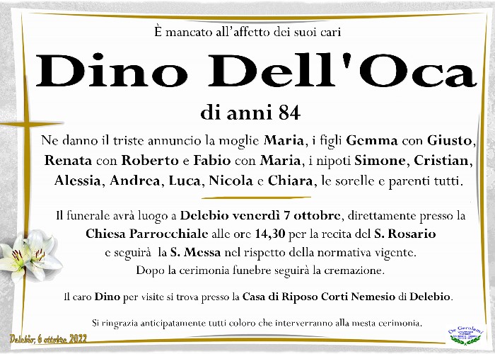 Dell'Oca Dino: Immagine Elenchi