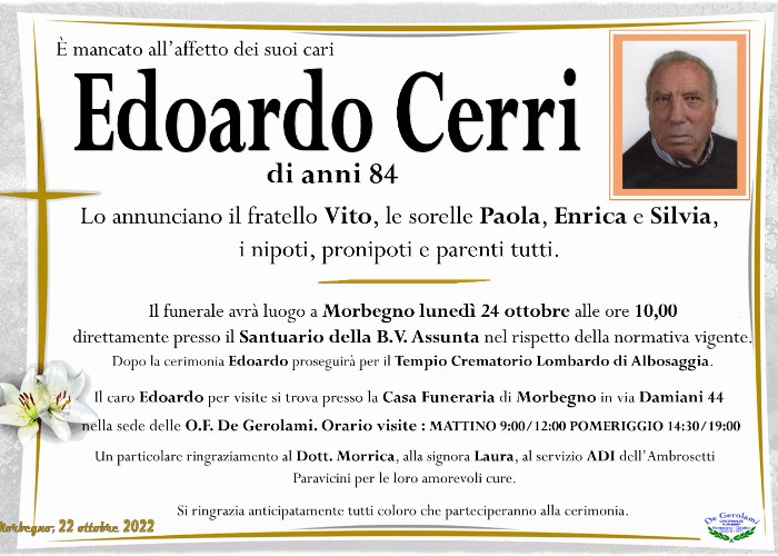 Cerri Edoardo: Immagine Elenchi