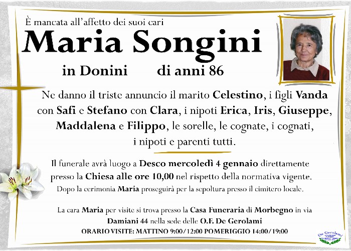 Maria Songini: Immagine Elenchi