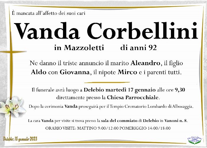 Corbellini Vanda: Immagine Elenchi