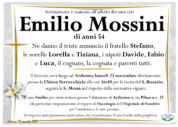 Mossini Emilio: Immagine Elenchi