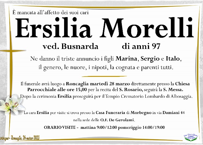 Morelli Ersilia: Immagine Elenchi