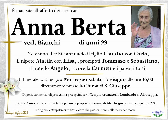 Berta Anna: Immagine Elenchi