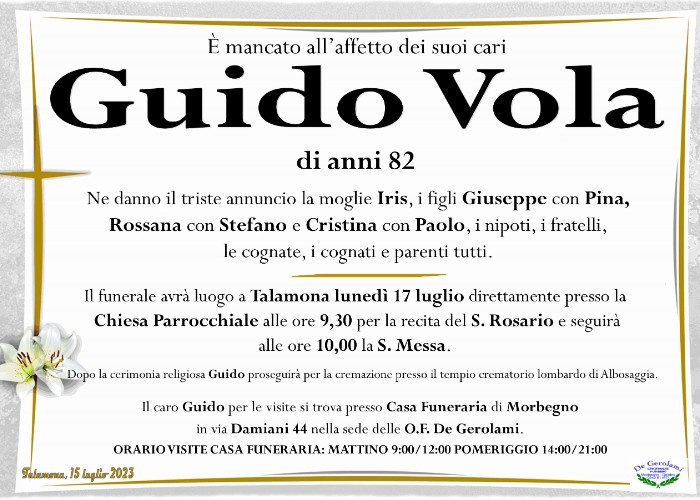 Guido Vola: Immagine Elenchi