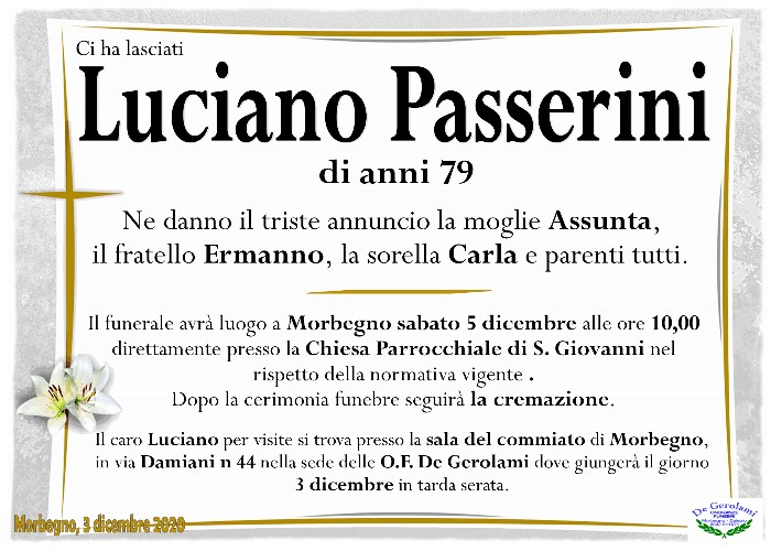 Passerini Luciano: Immagine Elenchi