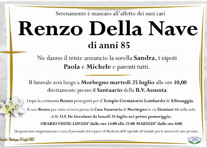 Della Nave Renzo: Immagine Elenchi
