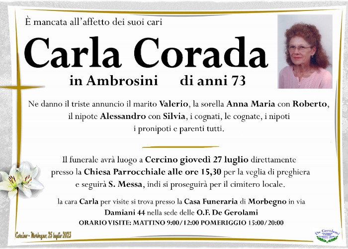 Corada Carla: Immagine Elenchi
