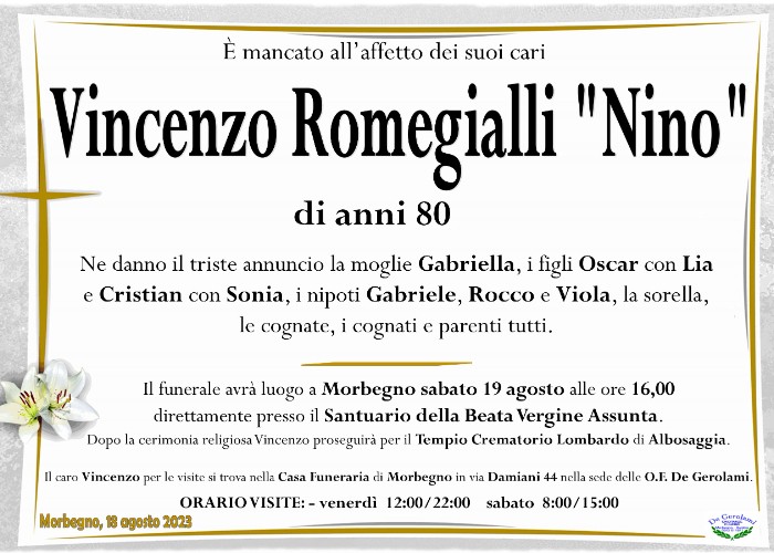 Romegialli Vincenzo: Immagine Elenchi