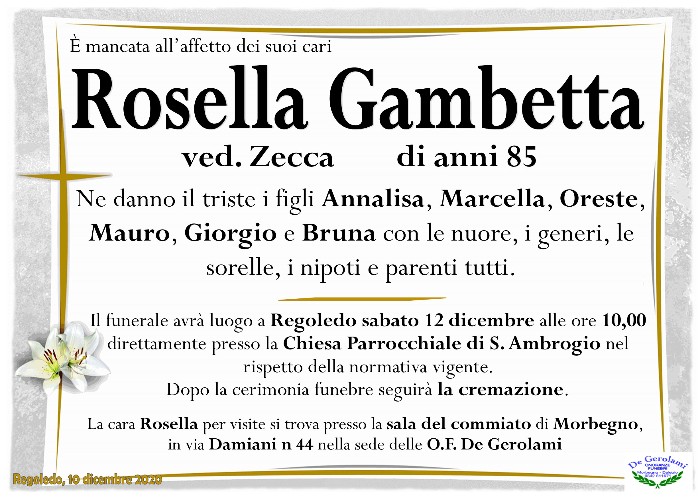 Gambetta Rosella: Immagine Elenchi