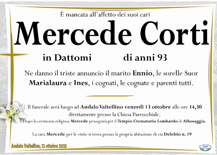 Mercede Corti: Immagine Elenchi