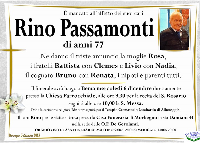 Passamonti Rino: Immagine Elenchi