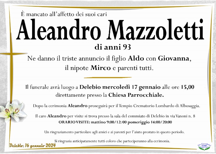 Mazzoletti Aleandro: Immagine Elenchi