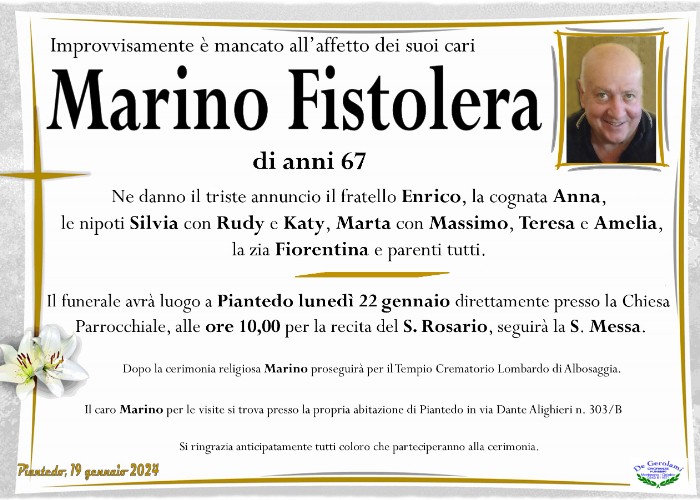 Fistolera Marino: Immagine Elenchi