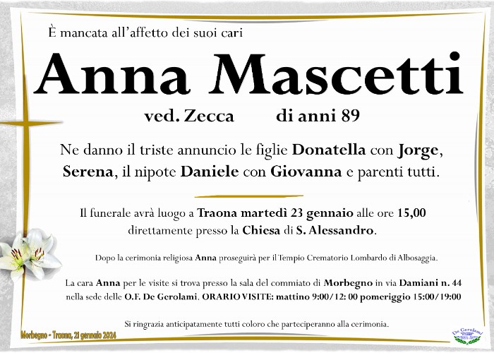 Mascetti Annamaria: Immagine Elenchi