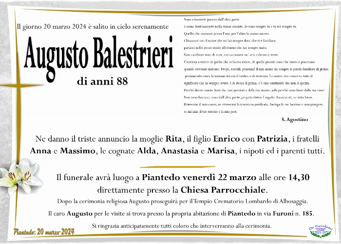Balestrieri Augusto: Immagine Elenchi