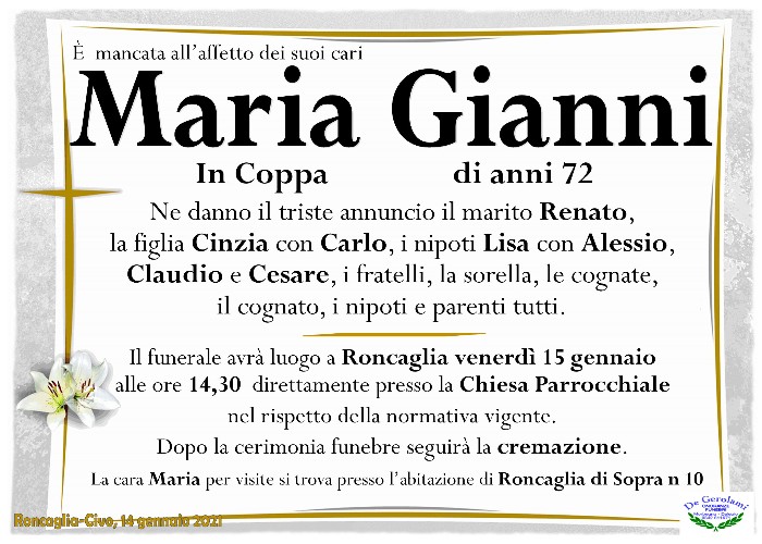 Gianni Maria: Immagine Elenchi