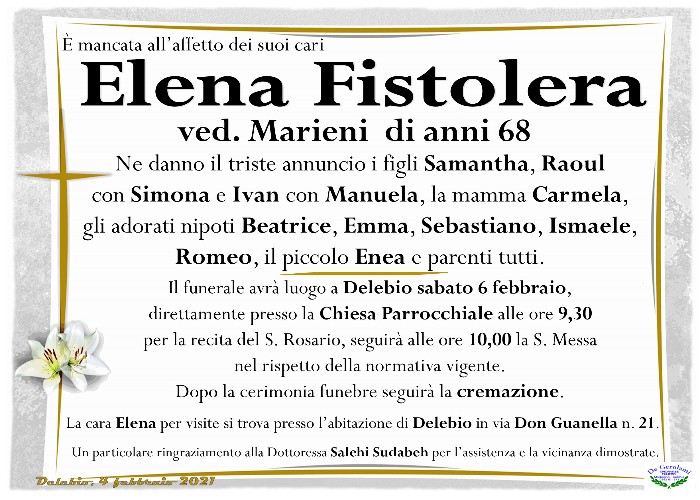 Fistolera Elena: Immagine Elenchi