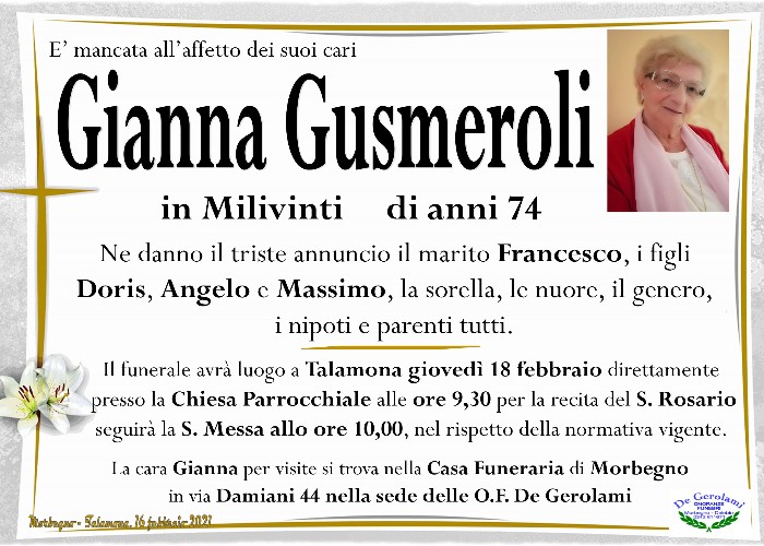 Gusmeroli Gianna: Immagine Elenchi