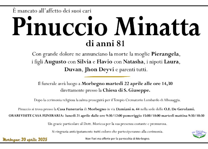 Giuseppe Minatta: Immagine Elenchi