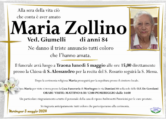 Maria Zollino: Immagine Elenchi