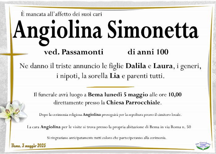 Angiolina Simonetta: Immagine Elenchi