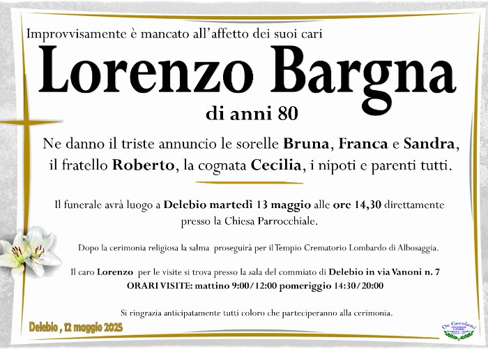 Bargna Lorenzo: Immagine Elenchi