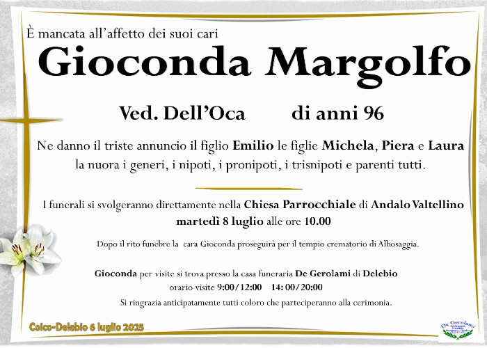 Gioconda Margolfo: Immagine Elenchi