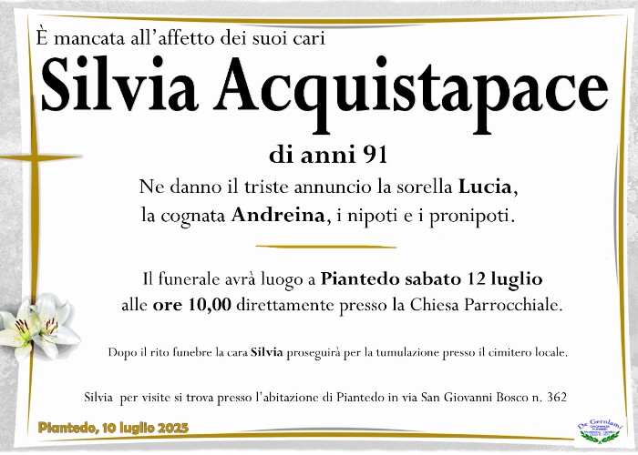 Acquistapace Teresa Silvia: Immagine Elenchi